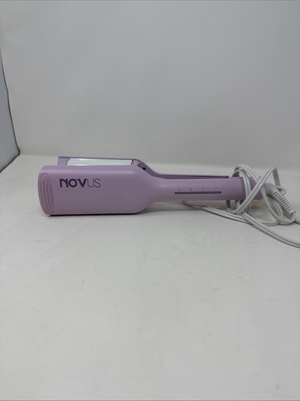 Lavender Hair Straightener Brush - Compact Styling Tool